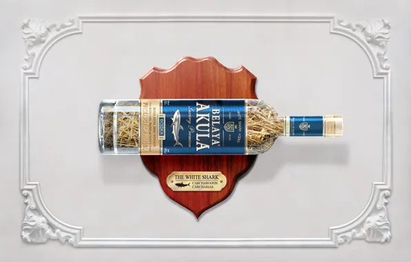 Водка, белая акула, vodka, white shark