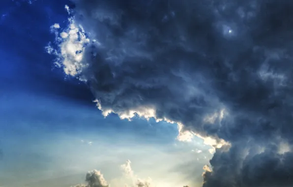 Sky, blue, cloud, fine, weather
