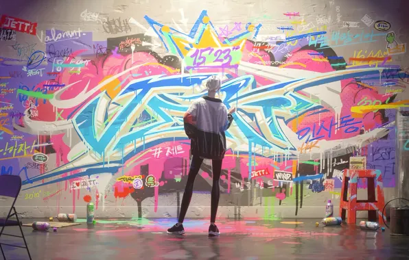 Art, Game, Riot, Grafitti, Valorant, Jett, Riot Game