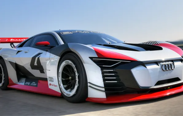 Audi, гоночное авто, Vision, гоночный трек, 2018, Gran Turismo, E-Tron