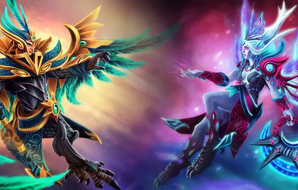 Dota 2, Vengeful Spirit, Skywrath Mage, Shendelzare, Dragonus, Blessings of Fenghuang