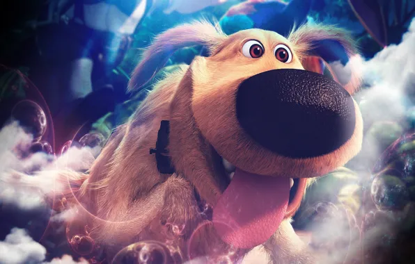 Картинка улыбка, собака, Вверх, Pixar