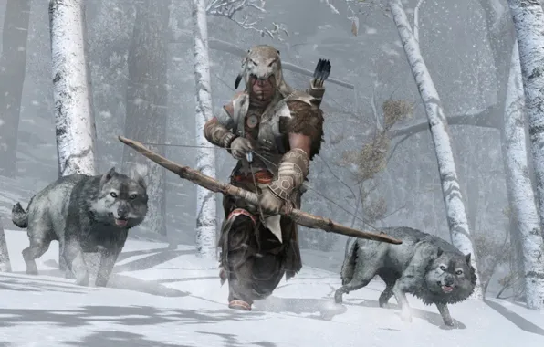 Картинка dog, winter, snow, wolf, canis lupus, howling, mythical, lone wolf