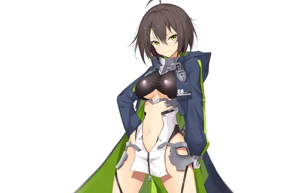 Girl, hot, sexy, boobs, anime, short hair, pretty, breasts