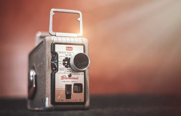 Макро, фон, камера, Kodak Brownie 8mm