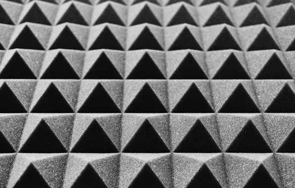 White, black, acoustic, panel, relief