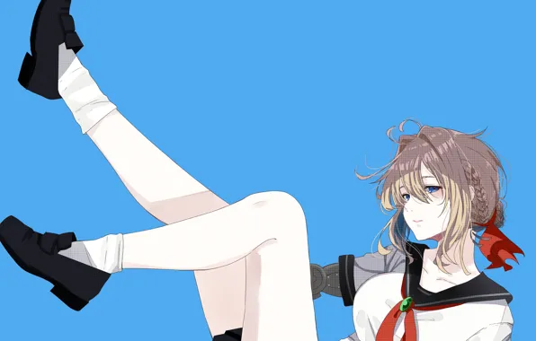 Девушка, школьная форма, Violet Evergarden