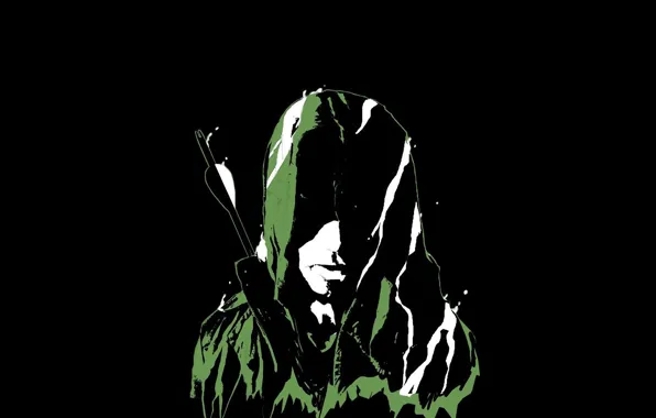 Картинка страх, тьма, стрелы, охотник, archer, Green arrow