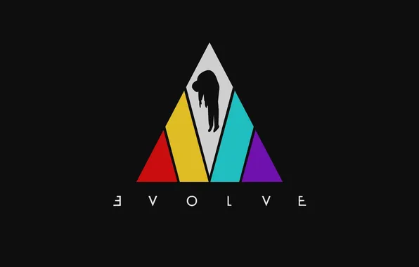 Картинка музыка, логотип, группа, черный фон, Imagine Dragons