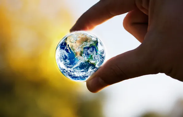 Картинка земля, рука, земной шар