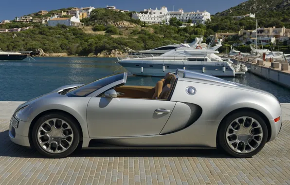 Картинка пристань, катер, Auto, Bugatti Expensive