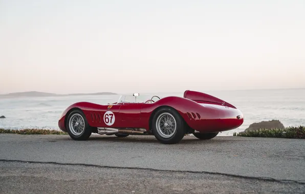 Maserati, 1957, ретро автомобили, единственный экземпляр, retro cars, Maserati 200SI, the only instance, Fantuzzi