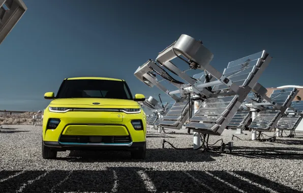 Вид спереди, Kia, Soul, 2020, Soul EV