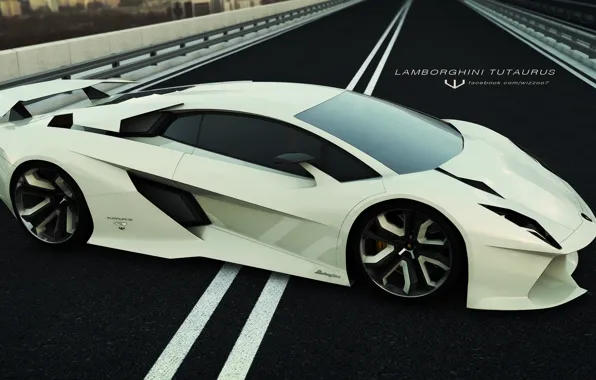Car, Concept, Lamborghini, super, Tutaurus