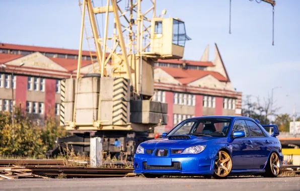 Картинка Subaru, Impreza, WRX, Blue, STI, Rally, FOX