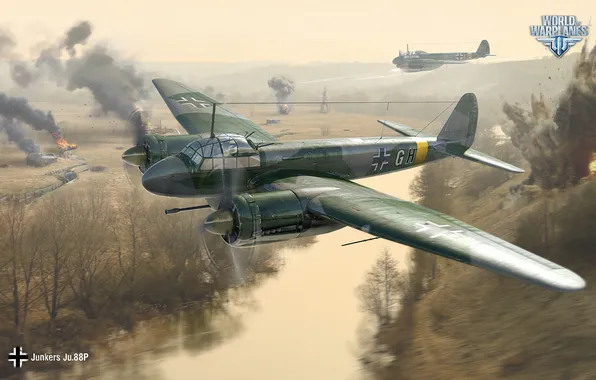 Картинка Wargaming Net, World of Warplanes, Мир Самолетов, WoWP, Junkers Ju.88P