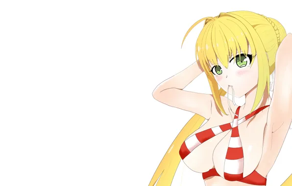 Girl, sexy, cleavage, long hair, boobs, anime, beautiful, pretty