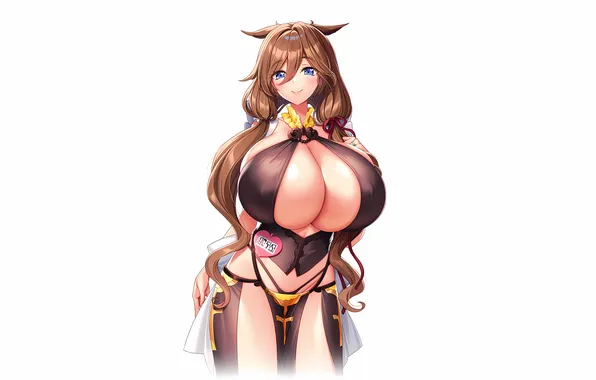 Girl, sexy, lingerie, pantsu, cleavage, blouse, panties, long hair
