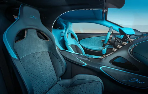 Bugatti, суперкар, салон, 2018, гиперкар, Divo