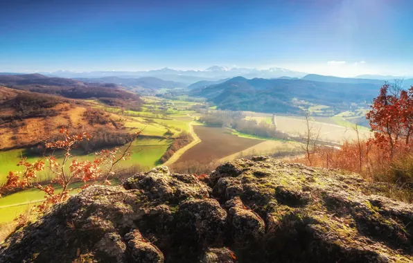 Пейзаж, природа, красота, равнина, панорама