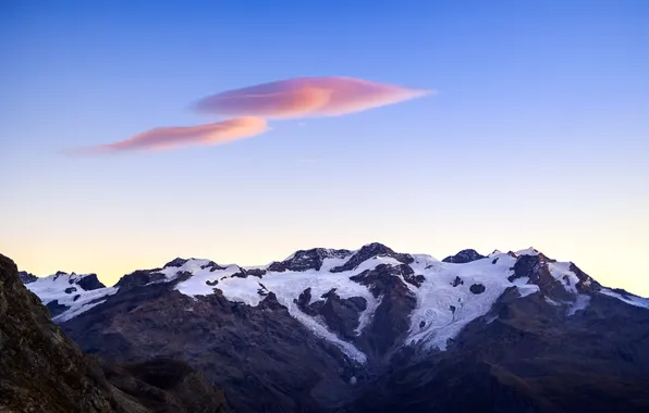 Небо, Облака, Италия, Клауд, Italy, Cloud, Aosta Valley, Staffal Peak