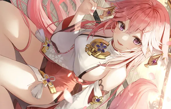 Gadis seksi, dampak genshin, yae miko genshin impact