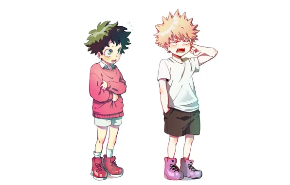 Аниме, арт, мальчики, Boku no Hero Academia, Моя геройская акадеимя