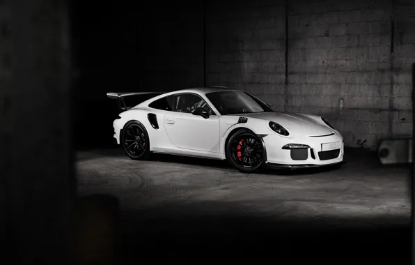 911, Porsche, белая, порше, GT3, TechArt