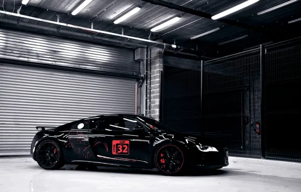 Картинка Audi, sport, black, tuning, V10