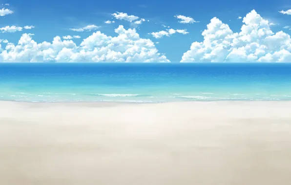 Картинка лето, море, небо