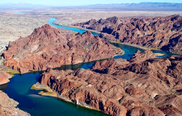Картинка река, скалы, Колорадо, каньон, COLORADO RIVER