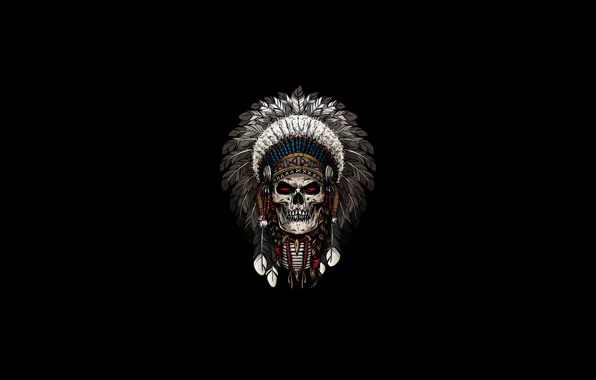 Минимализм, Череп, Стиль, Фон, Арт, Art, Style, Skull