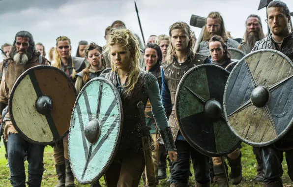 Lagertha, Викинги, Vikings, Katheryn Winnick, воины