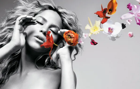 Картинка цветы, актриса, певица, Shakira