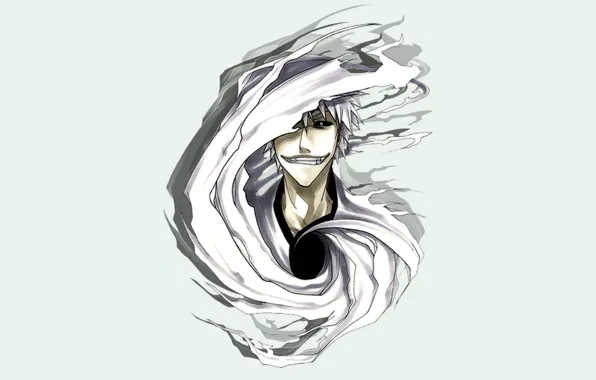 Глаза, дым, тень, bleach, ичиго, хичиго, hichego