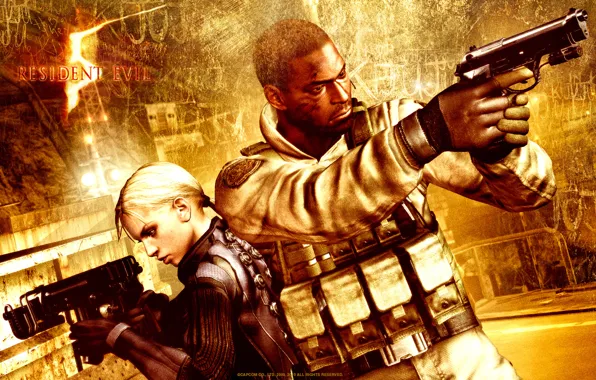 Wallpaper, Обитель зла, Джилл Валентайн, Jill Valentine, Resident Evil 5, Josh Stone