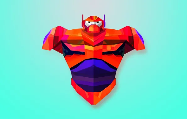 Минимализм, Art, Robot, Big Hero 6, Baymax, Город героев, Бэймакс