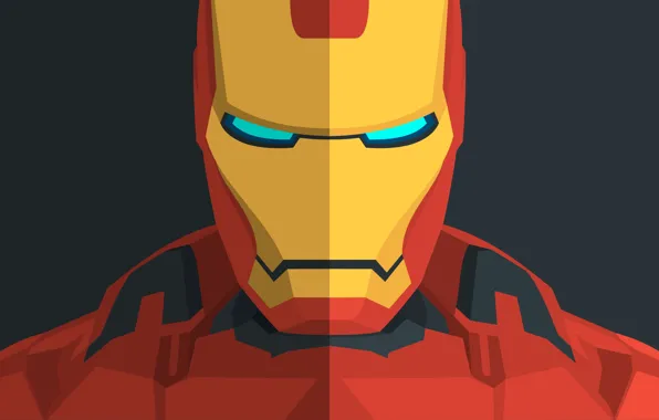 Картинка Minimal, Iron Man, Marvel Comics, Железный Человек