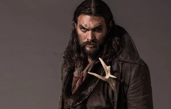Man, machete, knife, angry, hunter, strong, scar, Jason Momoa