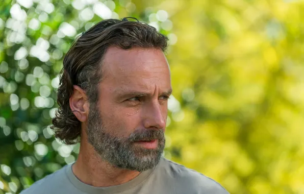 Борода, Зомби, The Walking Dead, Rick Grimes, Ходячие мертвецы, Рик Граймс
