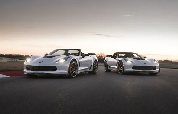 Car, Corvette, Chevrolet, logo, Chevrolet Corvette, asphalt, Chevrolet Corvette Carbon 65 Edition Model, Chevrolet Corvette …