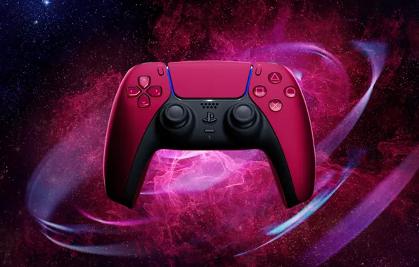 Red, Sony, Controller, Геймпад, Cosmic, Wireless, PS5, Джостик