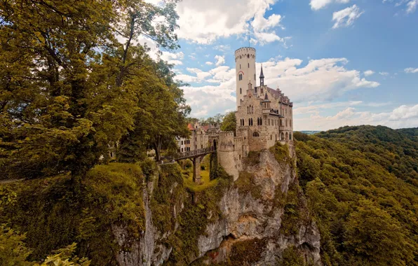 Картинка горы, природа, замок