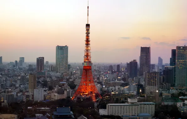 Картинка город, башня, Tokyo