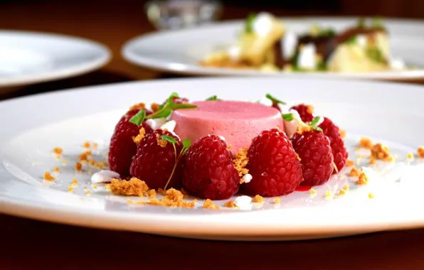 Desert, десерт, сладкое, sufle, malina