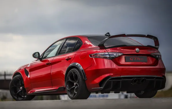 Картинка крыло, Alfa Romeo, задом, Giulia, GTAm, 2020, Gran Turismo Alleggerita modificata