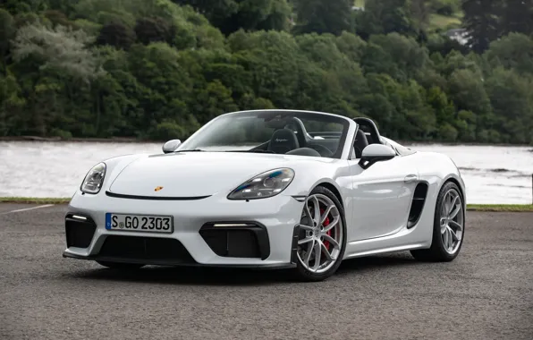 Porsche, Река, Фары, Spyder, Porsche 718, 2019, Porsche 718 ( 982 ) Spyder