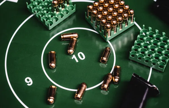 Metal, bullets, gold, ten
