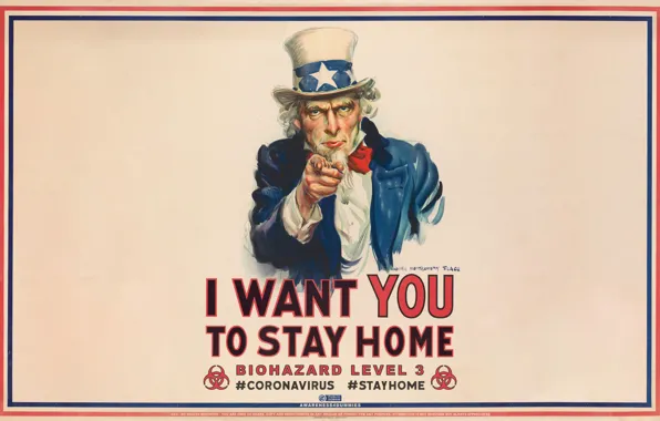 Плакат, biohazard, биологическая опасность, коронавирус, covid-19, coronavirus, stay at home, оставайся дома