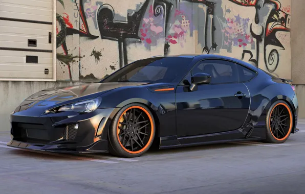 Графика, Subaru, арт, BRZ, dangeruss
